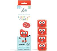 Glo Pals, Set 4 Cubi Luminosi Sammy, Giochi da Bagnetto per Bambini da 3 Anni di Età, Aiuta lo Sviluppo Sensoriale e Cognitivo, con Illuminazione Automatica, Rosso