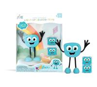 Glo Pals, Set Personaggio Blair con 2 Cubi Luminosi, Giochi da Bagnetto per Bambini da 3 Anni di Età, Aiuta lo Sviluppo Sensoriale e Cognitivo, con Illuminazione Automatica, Blu