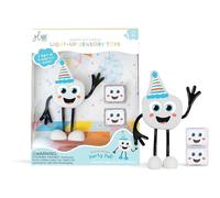 Glo Pals, Set Personaggio Party Pal con 2 Cubi Luminosi, Giochi da Bagnetto per Bambini da 3 Anni di età, Aiuta Lo Sviluppo Sensoriale e Cognitivo, con Illuminazione Automatica, Bianco