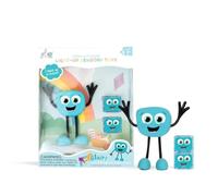 Glo Pals, statuette da bagno con cubi luminosi, statuette luminose, per un'esperienza sensoriale unica e un momento magico durante il bagno (Blair Blue)