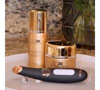 Glo24k Beauty tool contorno occhi Triple Action Eye Care Therapy Wand