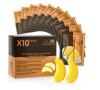 Glo24k Patch occhi con oro 24k e collagene (10 paia)
