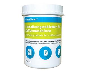 GlobaClean®, pastiglie anticalcare per macchina da caffè, bollitore elettrico, 30 pastiglie anticalcare compatibili con Siemens Jura Bosch Tassimo Miele, ecc.