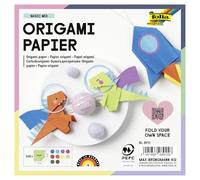 Global Art Folia Solid Origami Paper 6"X6" 100/Pkg-Assorted Colors