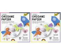 Global Art Folia Solid Origami Paper 6"X6" 100/Pkg-Assorted Colors (Confezione da 2)