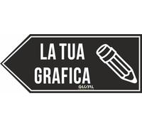 GLOBAL CARTELLO FRECCIA DECORAZIONE, PUNTO VENDITA, PROMOZIONALE - CON GRAFICA PERSONALIZZATA - Adesivo Resistente, Pannello in Forex, Alluminio, Polionda, Plexiglass Stampa UV (Polionda, 30x12 cm)