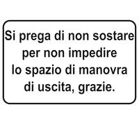 GLOBAL CARTELLO SEGNALETICO - si prega di non sostare - Adesivo Extra Resistente, Pannello in Forex, Pannello In Alluminio (Adesivo, 15x10 cm)