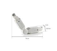 GLOBAL Connettore angolare per binario HV Noa, bianco Global