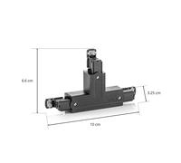 GLOBAL Giunto a T Noa conduttore interno sinistra, nero 208-19170362