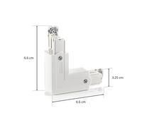 GLOBAL Giunto angolare Noa, conduttore interno, bianco 208-19170353