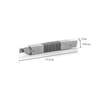 GLOBAL Giunto flessibile binario HV Noa, grigio Global