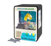 Global Gizmos 50189 Candy Grabber/Claw Machine Arcade Game for Kids/Joystick Controls/Monete incluse/Colore nero