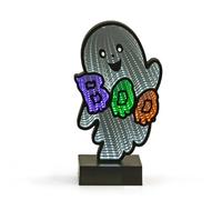 Global Gizmos Luce infinita fantasma/specchio di Halloween su entrambi i lati/colori vivaci/lampada multicolore in fibra ottica/decorazione di Halloween alimentata tramite USB (46379)