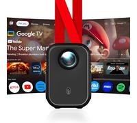 [Global Google TV] WUPRO Cinema G2 Proiettore Intelligente, 200 Lumen ISO, Autofocus 1080P, Multifunzionale Mini Portatile per Cinema Domestico/Esterno, con Netflix Integrato