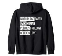 Global Harmony Advocate del Movimento Mondiale per la Pace Felpa con Cappuccio