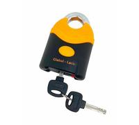 GLOBAL LOCK - Lucchetto ad alta sicurezza con arco da 13 mm | Antitaglio, antitrapano e resistente alle intemperie | Doppia chiusura | Ideale per catene, cancelli, motociclette e capannoni