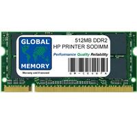 GLOBAL MEMORY Memoria SODIMM DDR2 da 512 MB per stampanti Hewlett-Packard Color Laserjet Enterprise Serie 4000 (CE467A)