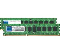 Global Memory Ram Kit memoria DDR3 800/1066/1333 MHz 240-PIN ECC registrata DIMM (RDIMM) per server/workstation/schede madri (2 Rank Kit Chipkill)