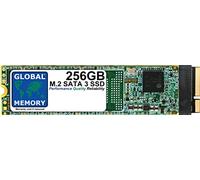 GLOBAL MEMORY Unità SSD M.2 NGFF SATA 3 da 256 GB per MacBook Pro (15" MID 2012-13", fine 2012-13", 13-13"/15" inizio 2013)