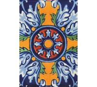 Global Mosaics Journal - Mexican Talavera Tile Design: 120-Page Lined Notebook | Vibrant Blue & Orange Pattern | Perfect for Writing, Travel Diaries & Gifts