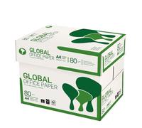GLOBAL OFFICE PAPER carta A4 per stampante - 80gr - confezione da 5 risme da 500 fogli l'una -Tot 2.500 fogli - Cartiera Navigator - Ideale per tutte le stampanti e fotocopiatrici - Bianco