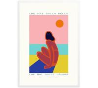 GLOBAL POSTER CON CORNICE - CHE HAI SULLA PELLE CHE HAI SULLE LABBRA (30X40 CM, BIANCO)