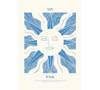 GLOBAL POSTER CON CORNICE - TAROCCHI - IL SOLE (20X31 CM, BIANCA)