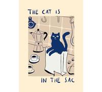 GLOBAL POSTER CON CORNICE - THE CAT IS IN THE CAT (31X42 CM, NERA)