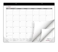 Global Printed Products Calendario da scrivania professionale 2025: pagine mensili, 55,9 x 43,2 cm, fino a dicembre 2025, colore: nero