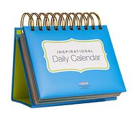Global Printed Products, Calendario perpetuo motivazionale e ispiratore, giornaliero, girevole, con cavalletto autoportante (colori vivaci) (lingua italiana non garantita)