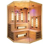 GLOBAL RELAX® | DHARANI S5 Sauna a infrarossi per 5 persone | Cura della pelle I Elimina le tossine I Rilassa i muscoli I Riduci lo stress | Cromoterapia | USB I MP3 I Smartphone