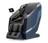 GLOBAL RELAX® | KARMA Sedia per massaggi 2D I Nero | 16 programmi di massaggio automatico + 4 programmi manuali | Pressoterapia I Zero Gravity I Termoterapia I Riflessoterapia plantare | Suono 3D