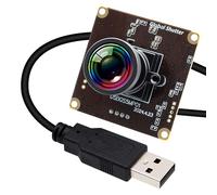 Global Shutter - Modulo per fotocamera USB per computer portatile, 60 fps, ad alta velocità, grandangolare, lente a bassa distorsione, scheda webcam mini UVC USB2.0 Lightburn, webcam per incisore