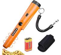 GLOBAL TECH Metal Detector Pinpointer, Professionale IP66 Impermeabile Palmare Pin Pointer Bacchetta Puntatore Puntatore di Ricerca Tesoro Individuazione Sonda con Batteria 9V per Adulti e Bambini