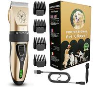 GLOBAL TECH Tosatrice per cani, ricaricabile, a basso rumore, senza fili, per cani, gatti e altri animali domestici, kit professionale per la toelettatura del cane, adatto per peli spessi/cappotti