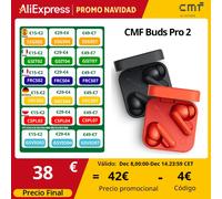 Global Verison CMF by Nothing Buds Pro 2 50 dB Hybrid Active Noise Cancellation Wireless Earbuds 6 HD MICS IP55 Bluetooth 5.3 CMF Buds Pro 2 Earbuds