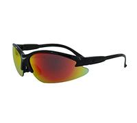 Global Vision COUBKGTR Cougar G-Tech - Occhiali protettivi con lenti rosse e montatura nera