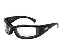 Global Vision Eyewear 24 Stray Cat Series Lucida Nera con Cornice e Lenti fotocromatiche Anti-Nebbia