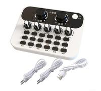 GLOBALHUT Mini Live Broadcaster, 5 0 compatibile, microfono a condensatore altamente sensibile con effetti sonori variabili