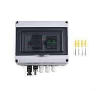 GLOBALHUT Solare PV Combiner Box,550V 1 In1 Out 1 String Solare PV Combiner Box Protection, Offrendo Protezione Completa Per Il per Tuo Solare, 72VL2J1S51K4M1QIK6SXPO1