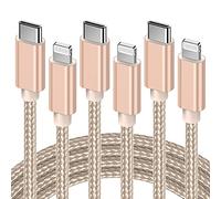GlobaLink Cavo USB C Lightning 3Pezzi 2M,Cavo USB C iPhone (MFi Certificato) Cavo iPhone 12 PD Ricarica Rapida Compatibile con iPhone 12PRO/SE2020/11ProMAX/X/XR/XS/8,iPad PRO 10.5/Air3/mini5-Oro