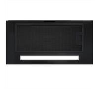 GLOBALO Cappa aspirante, cappa da incasso per cucina, con illuminazione, larghezza di installazione 60 cm, 3 livelli di potenza, Tesla 60.1 Black, nero [Classe di efficienza energetica B]