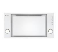 GLOBALO Cappa da incasso, cappa da incasso 60 cm, illuminazione a LED, comando PUSH BUTTON, 3 gamme di velocità, acciaio verniciato, Retio 60.2 White