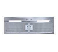 Globalo Hadario 80.2 Cappa in acciaio inox | Cappa aspirante con filtro | Cappa per mobile da incasso | Illuminazione a LED |