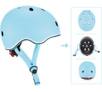 Globber - KIDS HELMET XXS / XS - Casco di sicurezza per bambini e ragazzi , Blu Pastello