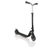 Globber - FLOW FOLDABLE 125 - Monopattino pieghevole a 2 ruote per bambini dai 6 anni in su e adolescenti , Nero - Rosa intenso