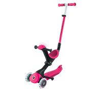GLOBBER GO-UP Deluxe Lights - 3 in 1 - Ruota per girante e scooter, regolabile, a LED, modulo luminoso, fucsia