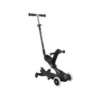 Globber - GO•UP Deluxe Lights 360 - Monopattino evolutivo a 3 ruote con sedile e modulo 360, per bambini dai 15 mesi ai 6 anni, nero