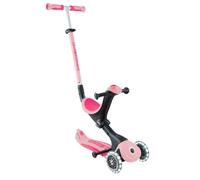 Globber - GO UP Deluxe Lights - Monopattino a 3 ruote con seduta, per bambini dai 15 mesi ai 6 anni, rosa