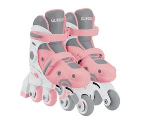 Globber Learning 2 in 1 Roller evolutivi Pattini Taglia 1 dal 26 al 29, Blu Rosa